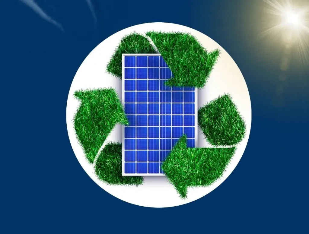 Blue and Green Bold Modern Solar Energy