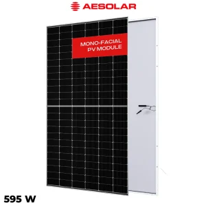 پنل خورشیدی 595 وات مونوکریستال AE SOLAR