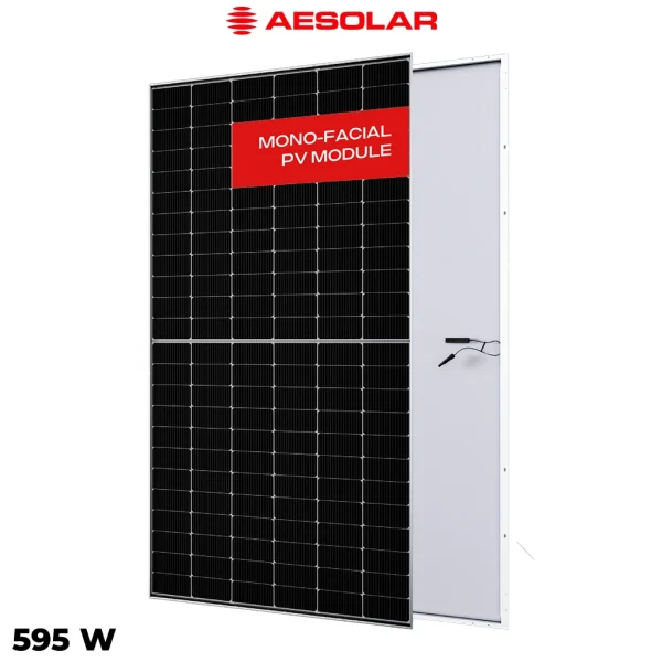 پنل خورشیدی 595 وات مونوکریستال AE SOLAR