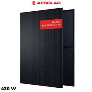 پنل خورشیدی 430 وات مونو کریستال دوطرفه AE SOLAR