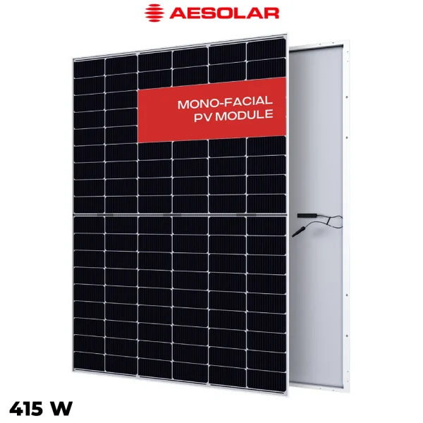 پنل خورشیدی 415 وات یک طرفه مونوکریستال AE SOLAR
