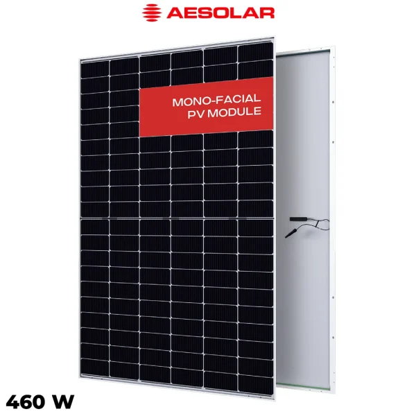 پنل خورشیدی 460 وات یک طرفه مونوکریستال AE SOLAR