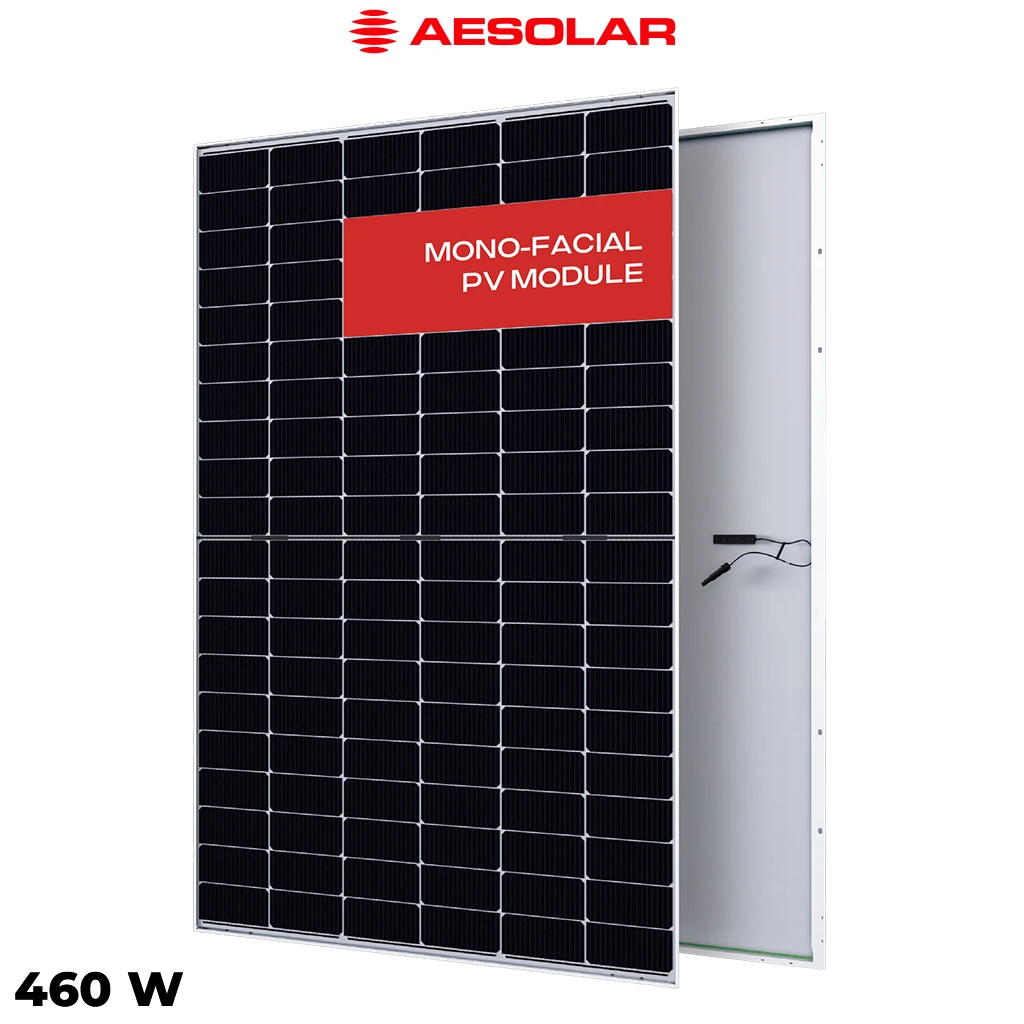 پنل خورشیدی 460 وات یک طرفه مونوکریستال AE SOLAR