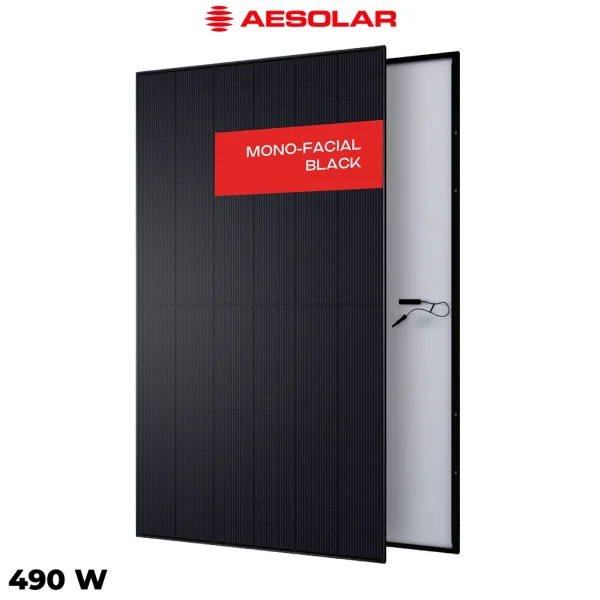 پنل خورشیدی 490 وات مونوکریستال AE SOLAR