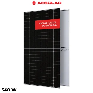 پنل خورشیدی 540 وات یک طرفه مونوکریستال AE SOLAR
