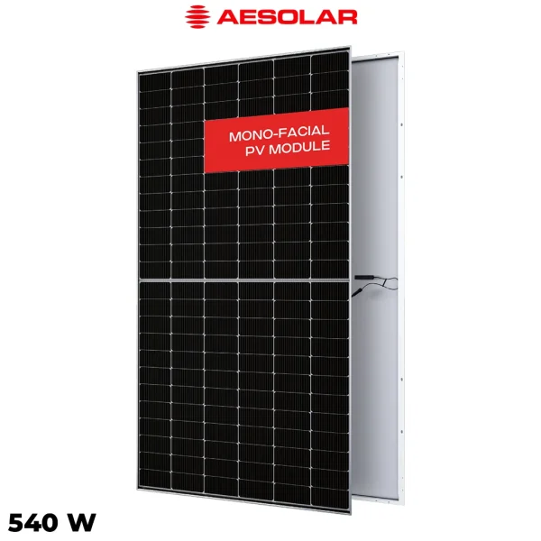 پنل خورشیدی 540 وات یک طرفه مونوکریستال AE SOLAR