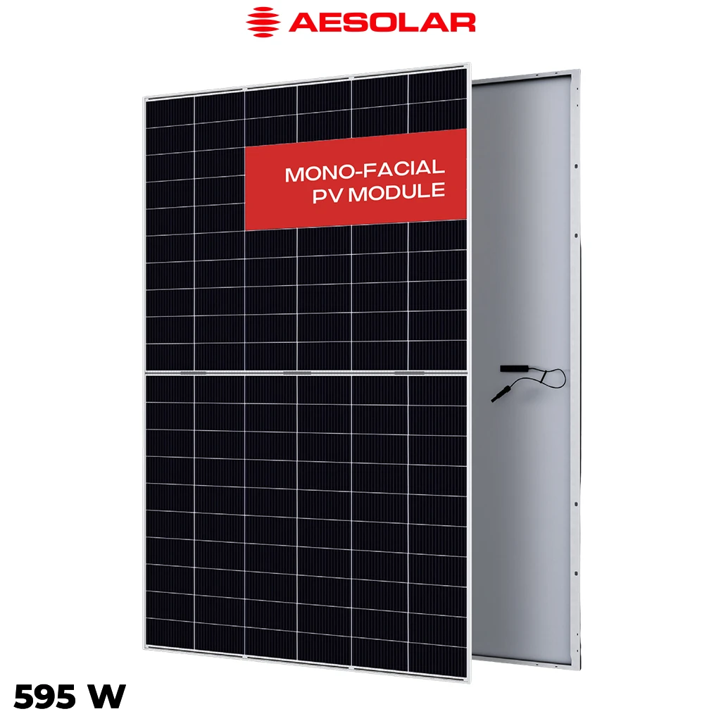 پنل خورشیدی 595 وات مونوکریستال AE SOLAR