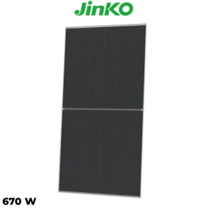 پنل خورشیدی 670 وات دوطرفه مونوکریستال JINKO