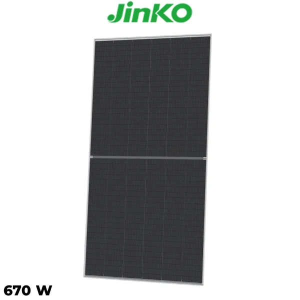 پنل خورشیدی 670 وات دوطرفه مونوکریستال JINKO