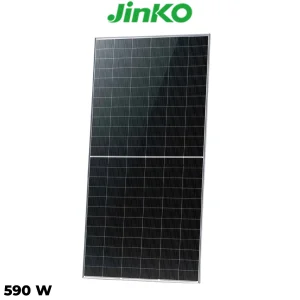 پنل خورشیدی 590 وات دوطرفه مونوکریستال JINKO