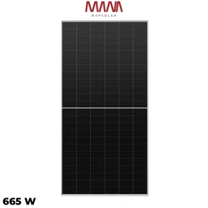 پنل خورشیدی 665 وات دوطرفه مونوکریستال MANA ENERGY SOLAR
