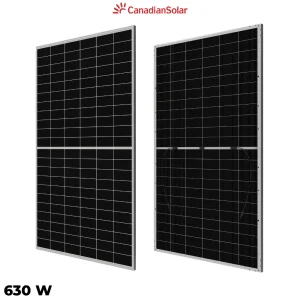 پنل خورشیدی 630 وات دوطرفه مونوکریستال CANADIAN SOLAR
