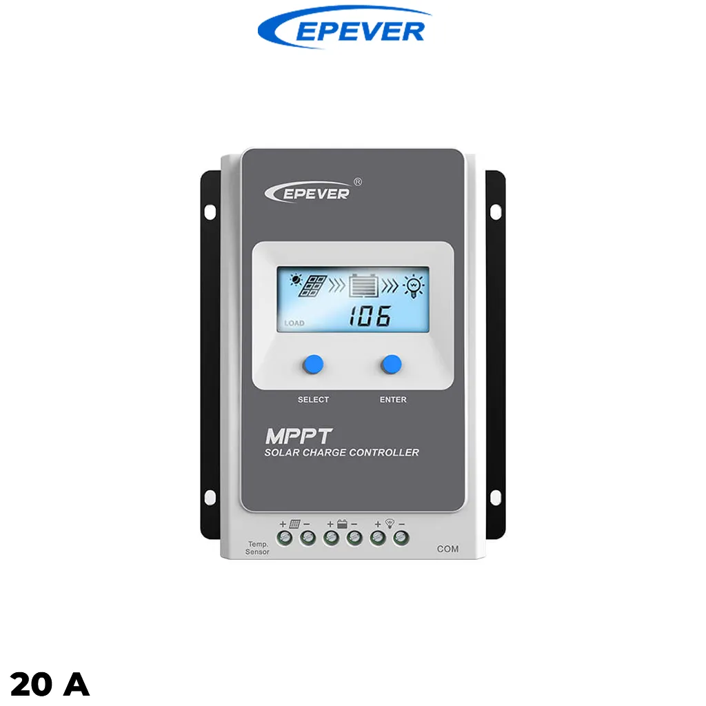 شارژ کنترلر ۲۰ آمپر (۱۲-۲۴) ولت مدل 2206AN-G3 سری MPPT برند EPEVER
