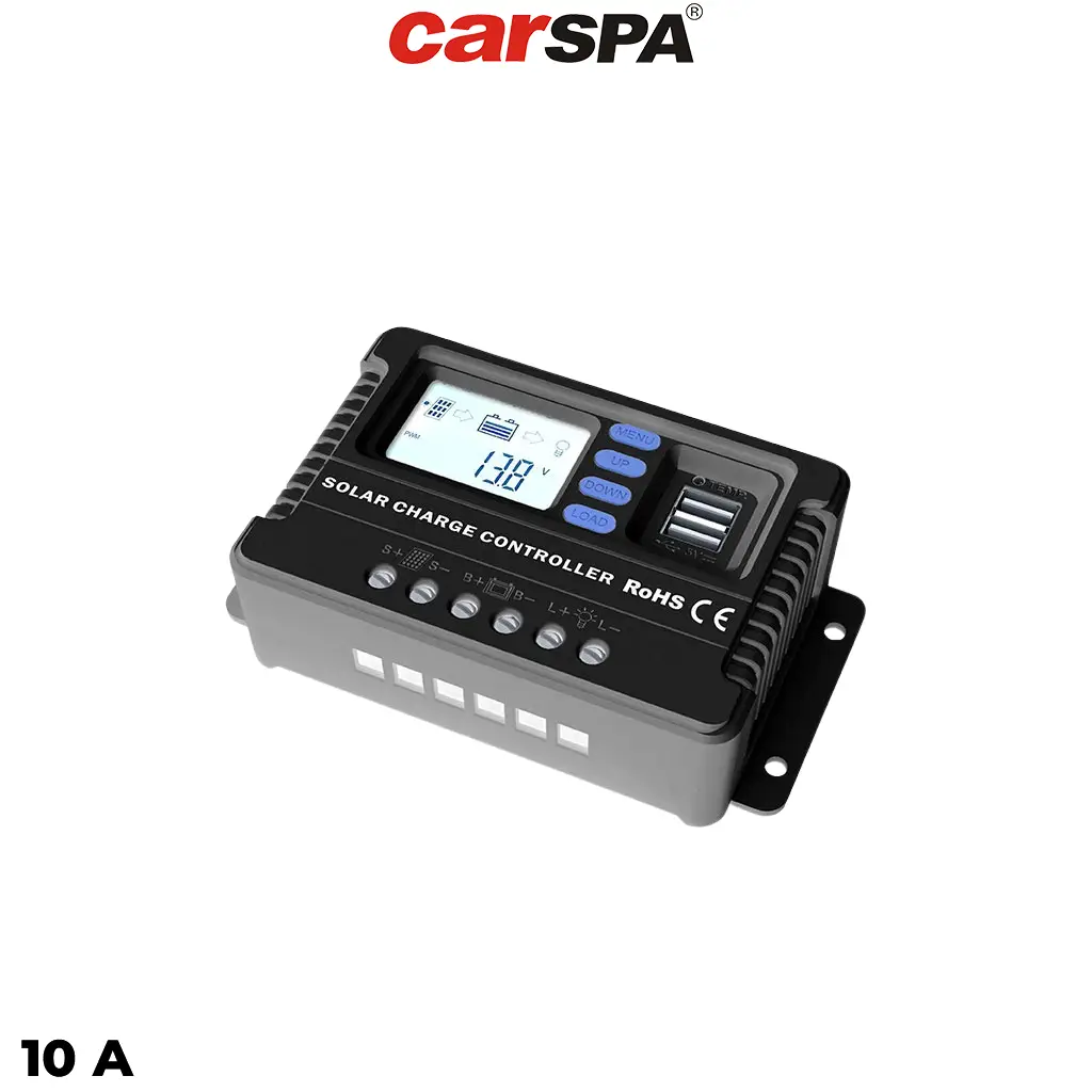 شارژ کنترلر ۱۰ آمپر (۱۲-۲۴) ولت مدل CP12.24-10 سری PWM برند CARSPA