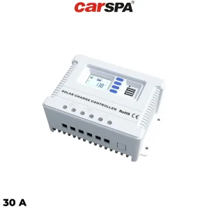 شارژ کنترلر ۳۰ آمپر (۱۲-۲۴) ولت مدل CP12.24-30 سری PWM برند CARSPA