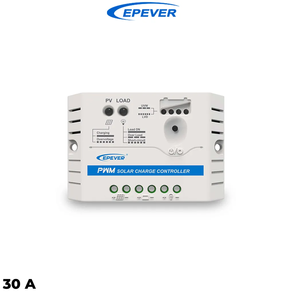 شارژ کنترلر ۳۰ آمپر (۱۲-۲۴) ولت مدل LS3024EU سری PWM برند EPEVER