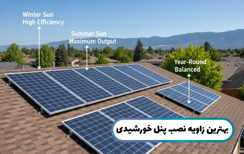 زاویه پنل خورشیدی