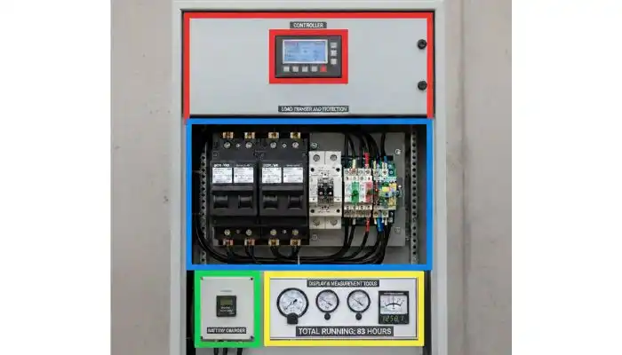 اجزای تابلو برق دیزل ژنراتور