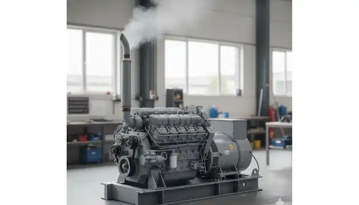 رنگ طبیعی دود خروجی از دیزل ژنراتور