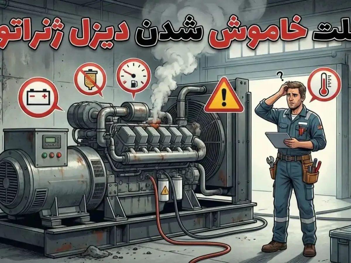 علت خاموش شدن دیزل ژنراتور