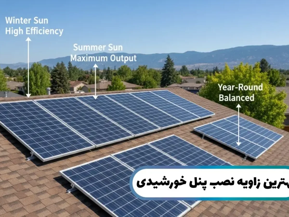 زاویه پنل خورشیدی