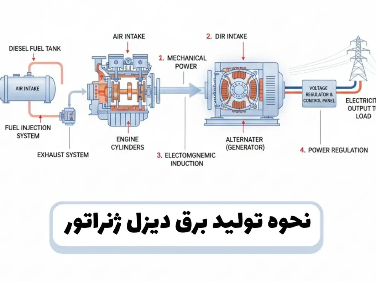 نحوه تولید برق دیزل ژنراتور